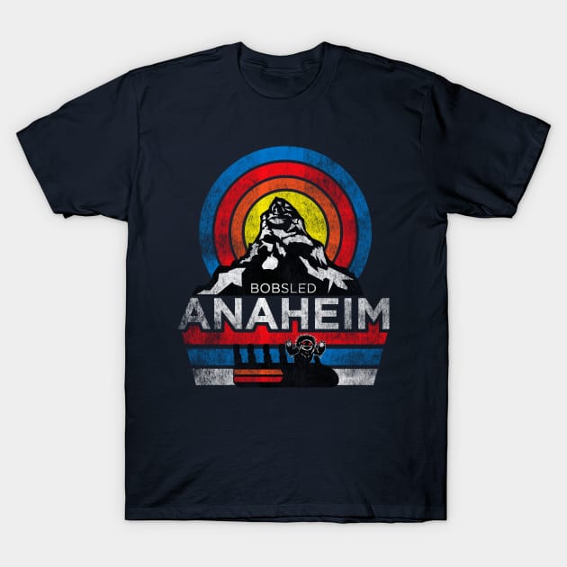 Retro Bobsled Anaheim T-Shirt by DeepDiveThreads